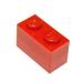 LEGO ѡĤӥԡ1 x 2 ֥å d. 20 Pieces å 3004-Red-20