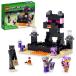 LEGO Minecraft The End Arena 21242, Player-vs-Player Battle Playset with Lava, Ender Dragon and Enderman Figures, Action Toys for Kids 8 Plus Years Ol