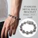 |2 шт .10%OFF 3 шт .20%OFF купон | нержавеющая сталь Large мяч браслет цепь браслет большой ..12mm 2 размер futoshi ширина присутствие мужской золотой are соответствует . покупка 