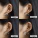 �t�[�v�s�A�X 2�_ 5mm �V���o�[ �S�[���h �u���b�N �� �� �� �����O�s�A�X �X�e�����X �����p ���f�B�[�X �����Y �C�������O �֘A�摜4