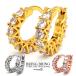 |2 шт .10%OFF 3 шт .20%OFF купон |B серия обруч серьги маленький .. мужской Brin Brin Gold K18 серебряный булавка Crows Gold Kirakira обе уголок 2 пункт . покупка 