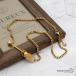 ���f�B�[�X�l�b�N���X �약�`�F�[�� �� �싞�� �X�e�����X IP���b�L 18k �����b�L �S�[���h gold �약 �����A�����M�[�Ή�