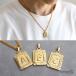 |2 шт .10%OFF 3 шт .20%OFF купон | initial колье алфавит колье цельный . квадратное нержавеющая сталь 18KGP двойной плоский золотой are соответствует . покупка 