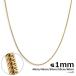 (55cm) цепь колье Sune -k цепь ширина 1mm нержавеющая сталь 18k gold Gold тонкий первоклассный Sune -k.