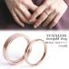 (2mm,11 номер ) flat удар . нержавеющая сталь кольцо женский rose Gold простой кольцо металл аллергия соответствует 2mm
