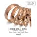 (4mm ширина,21 номер ) матирующий rose Gold кольцо мужской женский нержавеющая сталь кольцо IP коврик кольцо металл аллергия соответствует 