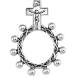 Jewels By Lux 925 Sterling Silver Rosary Ring Size 7