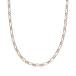 Ross-Simons Italian 4mm 2-Tone Sterling Silver Figaro Chain Necklace. 18 in ¹͢