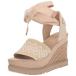 UGG Womens Abbot Ankle WRAP Wedge Sandal Driftwood 10