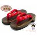  Kyoto Muromachi st. ребенок geta 18cm юката . девочка крепдешин жарение . geta 18cm[ красный слива . Sakura ]GTK180-358