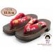  Kyoto Muromachi st. ребенок geta 18cm юката . девочка крепдешин жарение . geta 18cm[ красный Sakura . слива ..]GTK180-361