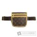 LOUIS VUITTON Louis Vuitton M40108bam* сумка * Boss four ru набедренная сумка * сумка-пояс монограмма парусина женский б/у 