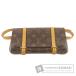 LOUIS VUITTON Louis Vuitton M51159 небольшая сумочка *mareru набедренная сумка * сумка-пояс монограмма парусина женский б/у 