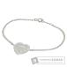 TIFFANY&amp;Co. Tiffany Retun to Tiffany Heart бирка двойной цепь браслет серебряный женский б/у 