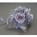  preserved flower one wheel. corsage ( pearl gray )