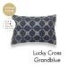 S размер подушка покрытие Lucky Cross gran синий blue серый pillow кейс 35×50cm хлопок 100%