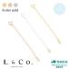  necklace adjuster lady's K10 10 gold metal yellow pink white pendant popular item L&amp;Co.( L and ko-)