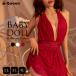  baby doll большой размер женский sexy Ran Jerry slip топ на бретелях T-back шорты комплект неглиже LL 3L 4L