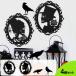  Halloween бумага украшение 4 вида комплект каркас kalas# Halo we n оборудование орнамент party gaikotsu Skull готический Monotone 