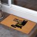  коврик перед дверью "ONE CAT SHORT OF CRAZY" чёрный кошка дверной коврик Brown длина 46cm× ширина 76cm # кошка животное ko year наружный смешанные товары 