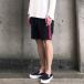 ������ץ� STAMPD û�ѥ� ���硼�� RACING STRIPE SHORT - BLACK