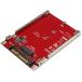 StarTech.com M.2 - U.2Ѵץ/M.2 PCIe NVMe SSDб/PCI Express M.2ɥ饤 - 2.5