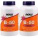  международная отправка NOW витамин B-50nauf-z250 таблеток, 2 шт 