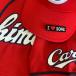 [ почтовая доставка бесплатная доставка ] Hiroshima carp вышивка нашивка I Love SONE mini чёрный /. корень море ./ Восток carp /carp/ отвечающий ./ вышивка / Uni Home 