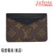  Louis Vuitton монограмма * мака sa- футляр для карточек Neo *porutokaruto чёрная кожа RFID с коробкой M60166 б/у ( степень высшее хорошо [ прекрасный товар ])