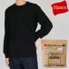Hanes разделение nzT-SHIRTS KURO вырез лодочкой длинный рукав футболка длинный рукав HM4C201-090 унисекс 