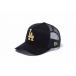 ニューエラ（NEW ERA） Youth 9FORTY A-Frame トラッカー ロサンゼルス・ドジャース ブラック × ゴールド キッズ 12018916 ジュニア