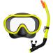 ReefTourer leaf Tourer силикон производства маска &. имеется W защита воздуховод "snorkel" детский 2 позиций комплект морской спорт RC0210-BKFY Junior 