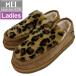 meiMEI Leopard мех мокасины обувь обувь женский SHL253114