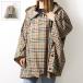 Burberry Burberry пончо Vintage Check Hooded Cape 8066993 A7026 Vintage проверка с капюшоном .pa Cub ru накидка длинный рукав внешний LaG Onlinestore