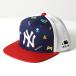 MLB Korea M e рубин ko задний Kids Tracker колпак Color Block Trucker Cap 72CPNB111 New York *yan Keith NY сетка пиксел искусство шляпа 