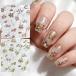 la low na[ LALONA ] наклейки на ногти цветок ( Gold / rose Gold ) гель ногти / Корея ногти / простой нейл-арт / собственный ногти /. цветок ногти 