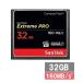 �T���f�B�X�N CF�J�[�h �R���p�N�g�t���b�V���J�[�h SDCFXPS-032G-X46 Extreme PRO 32GB UDMA7 S
