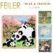 Feiler Feiler handkerchie Bear &f lens Bear&Friends 25cm×25cm