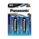  Panasonic 6LR61NJ/2B evo rutaNEO 9V квадратная форма щелочные батарейки 2 шт упаковка Panasonic