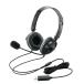  Elecom HS-HP20UBK headset обе уголок over head проводной USB Mike 1.8m черный ELECOM