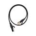 LAN cable 0.5m Flat nail breaking prevention wire LAN internet net circuit light black ((S