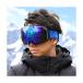  лыжи защитные очки защитные очки от снега сноуборд защитные очки голубой UV cut УФ фильтр лыжи защитные очки Revo зеркало ((S