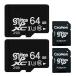 microsd 64GB class10 U3 2 шт. комплект высокая скорость SD карта изменение адаптор есть . микро SD карта высокая скорость пересылка высокая прочность ((S ((S