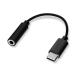 PGA 3.5mm слуховай аппарат изменение адаптер for USB Type-C черный PG-35CCN01BK
