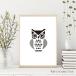 [ Северная Европа искусство постер ]OWL-..../ искусство panel nordic A5 A4 A3 A2