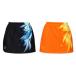  боулинг одежда sosio юбка SKT-23002 темно-синий & orange 