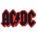 AC/DC - BLACK LOGO ON RED PATCH /e-si-*ti-si- частота patch нашивка 