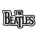BEATLES - BLACK LOGO ON WHITE PATCH / Beatles частота patch нашивка 
