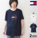 TOMMY HILFIGER Tommy Hilfiger футболка короткий рукав мужской женский бренд Logo принт US модель большой размер 