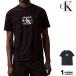  Calvin Klein футболка короткий рукав CALVIN KLEIN мужской tops SS CK Flocked Monologo Tee иностранная модель 